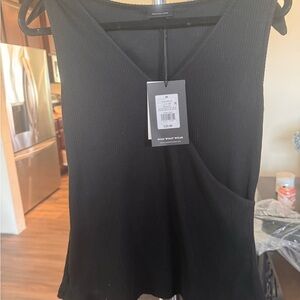 Who What Wear Top with bow shoulder detail.